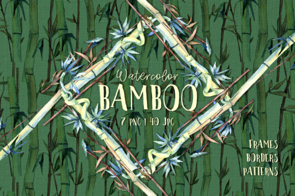 Bamboo Watercolor Illustrations