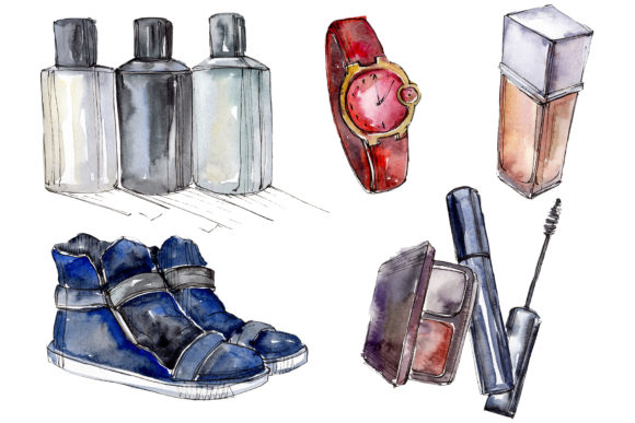Fantasy Fashion Watercolor Illustrations